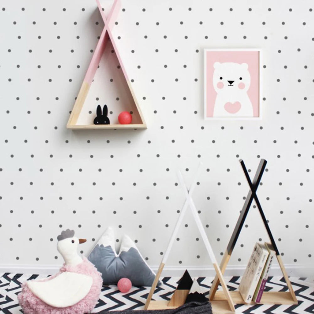 Nordic Nursery Wooden X Hanging Storage Rack For Kids Room Decor Need Assemble by yourself Kids Room Decor Wood Shelf Wall Rack