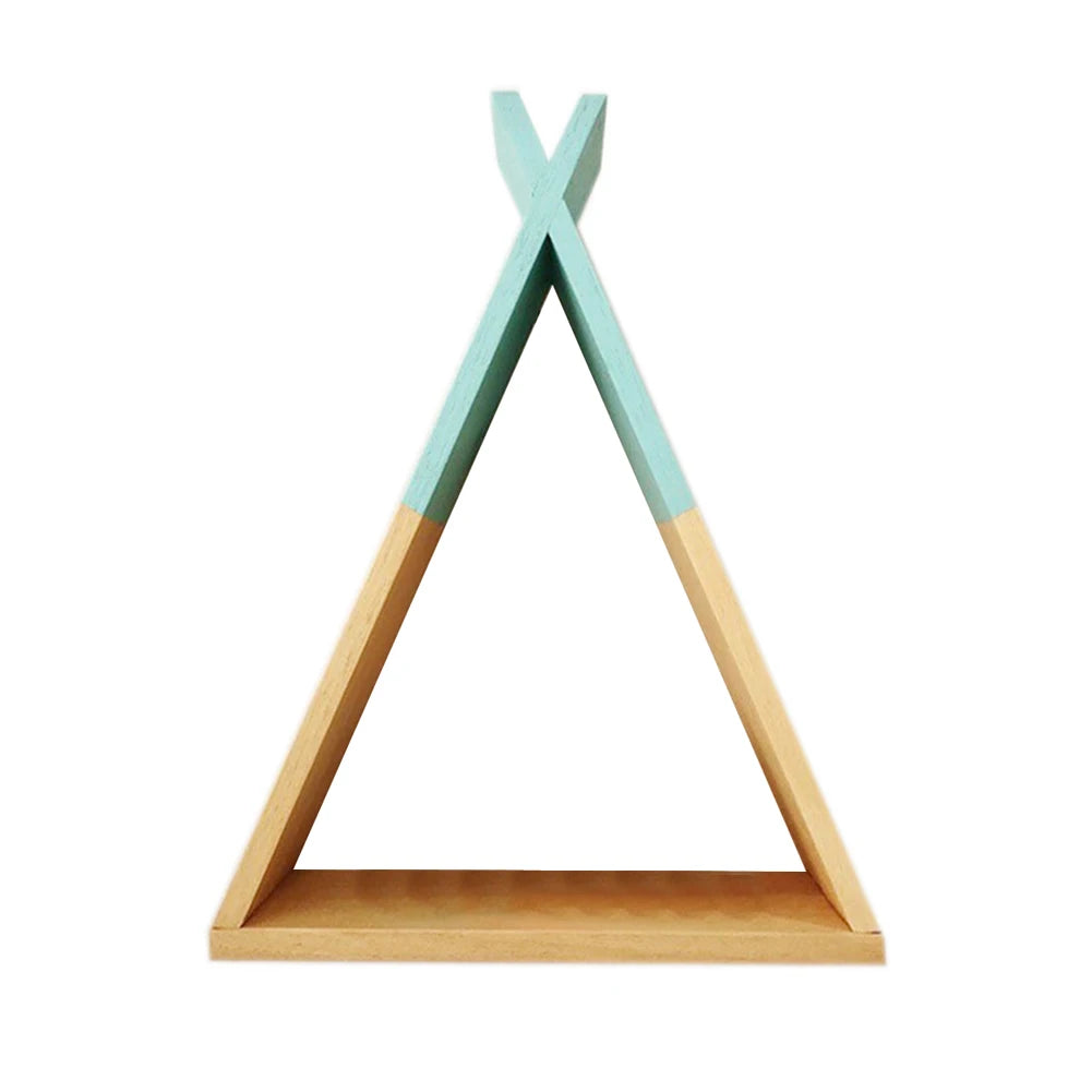 Nordic Nursery Wooden X Hanging Storage Rack For Kids Room Decor Need Assemble by yourself Kids Room Decor Wood Shelf Wall Rack