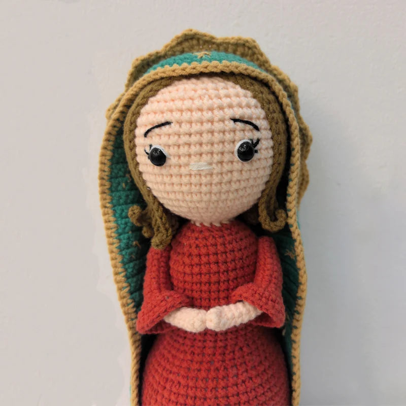 Handmade Crochet Plush Toy Virgen Home Kids Room Decor Birthday Gifts