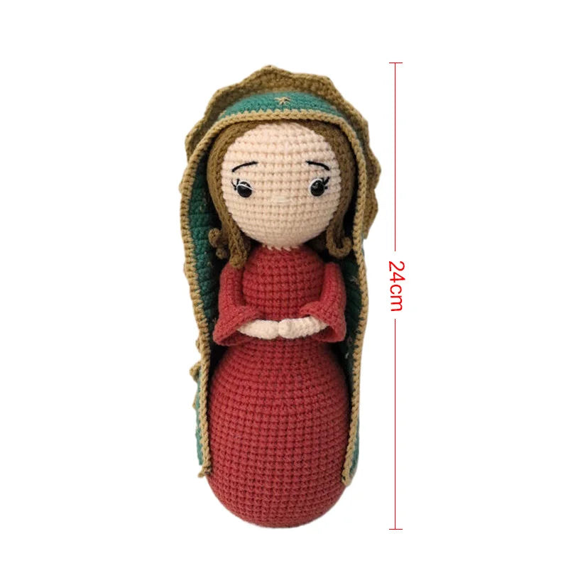 Handmade Crochet Plush Toy Virgen Home Kids Room Decor Birthday Gifts