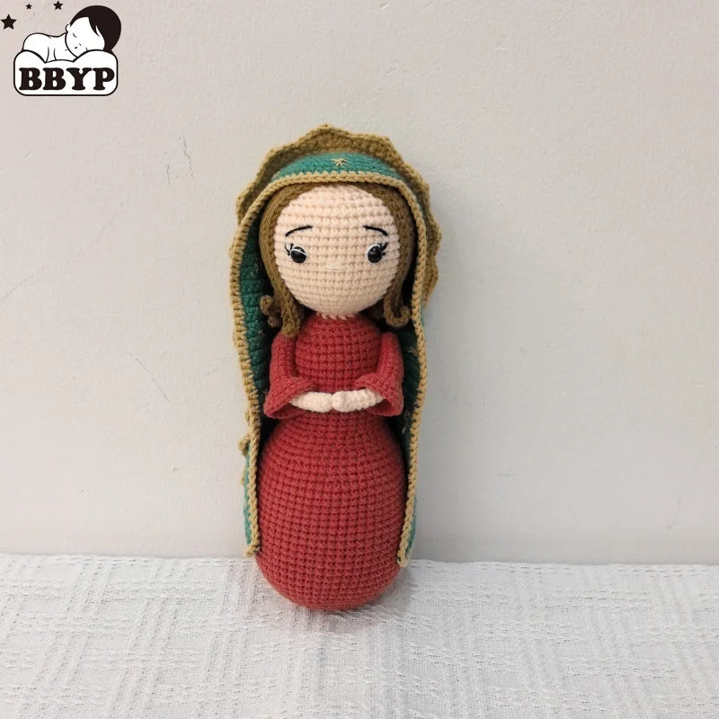 Handmade Crochet Plush Toy Virgen Home Kids Room Decor Birthday Gifts