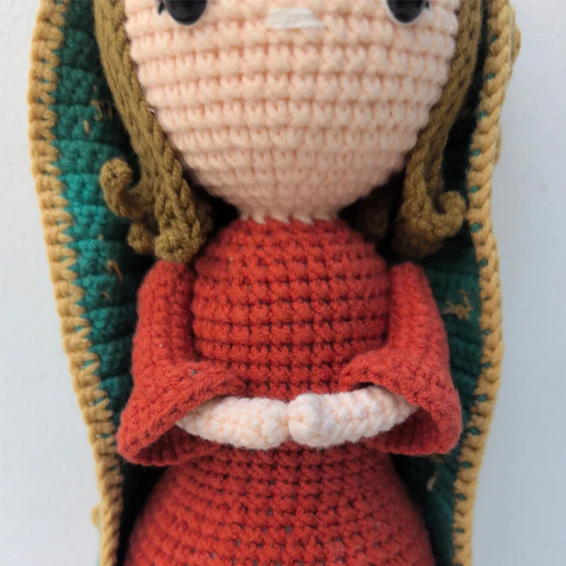 Handmade Crochet Plush Toy Virgen Home Kids Room Decor Birthday Gifts