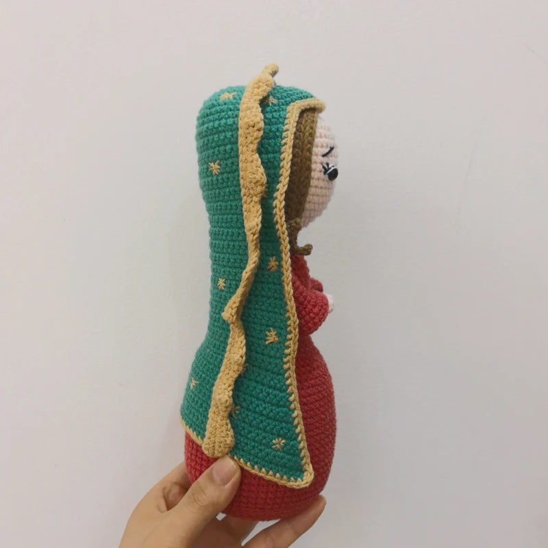 Handmade Crochet Plush Toy Virgen Home Kids Room Decor Birthday Gifts