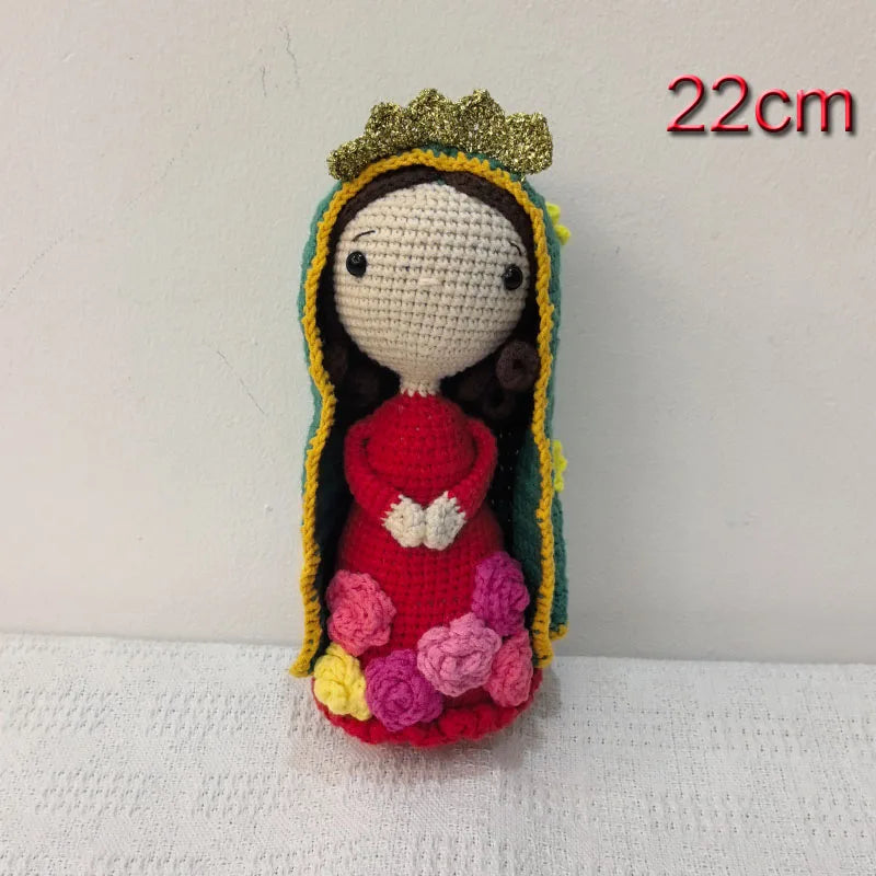 Handmade Crochet Plush Toy Virgen Home Kids Room Decor Birthday Gifts